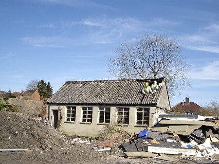 Ecologist carrying out work on site